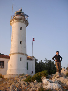 Der obere Leuchturm am Kap Gelidonia