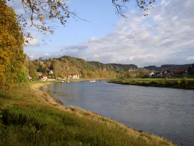 Blick zurück nach Rathen