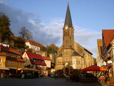 Marktplatz der Stadt Wehlen